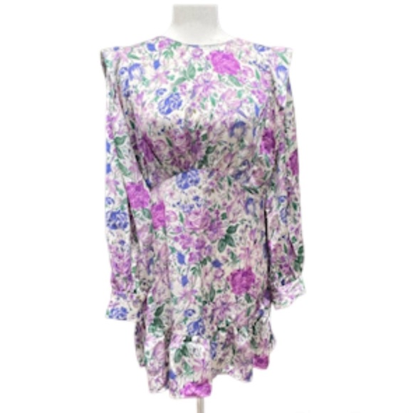 Zara Floral Long Sleeve Dress - Picture 1 of 13